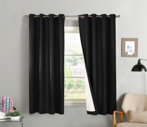 Blackout Bedroom Thermal Insulated Linen Curtains